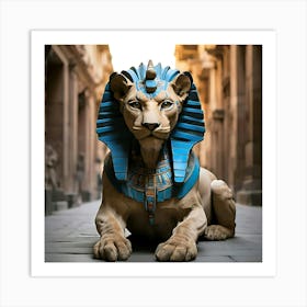 Egyptian Lion Art Print