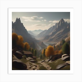 Mountain Landscape 18 Art Print