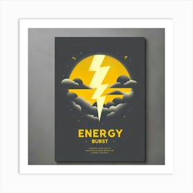 Energy Burst Poster Art Print