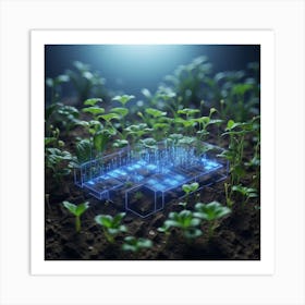 Digital Farming Art Print