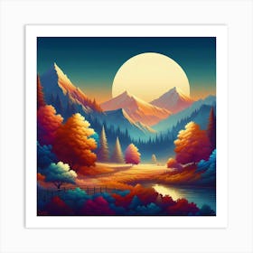 Landscape Painting 181 Art Print