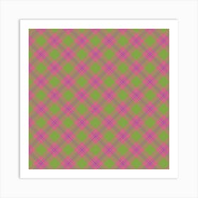 Plaid Fabric 72 Art Print