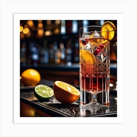 Cocktail On A Bar 7 Art Print