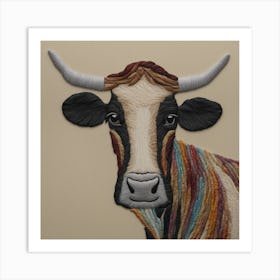 Texas Cow Art Print