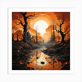 Haunted Forest Art Print