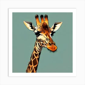 Giraffe Canvas Art Art Print