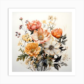 Ethereal Bouquet Art Print