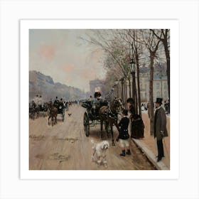 Paris Street Scene Art Print