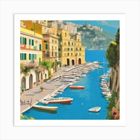 Sorrento Italy Vintage Travel Poster Art Print Art Print