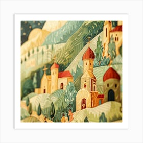 Russian Village Art Print