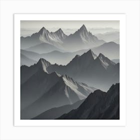 Mountain Range 2 Art Print