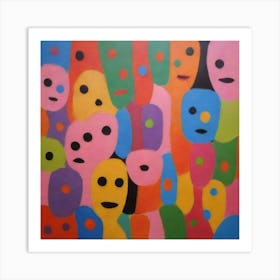 Faces Of The People Art Print