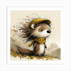 Little Hedgehog Art Print