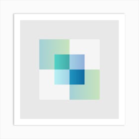 Squares Block 7 Art Print