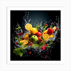 Fruit Splash 6 Art Print