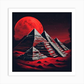 Pyramids Of Giza Art Print