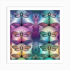 Dragonflies 1 Art Print