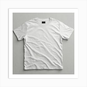 White T - Shirt 13 Art Print