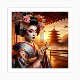 Geishaart207 Art Print