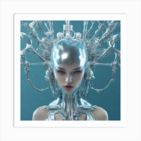 Futuristic Woman 108 Art Print