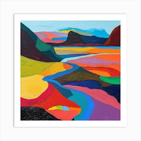 Colourful Abstract Tierra Del Fuego National Park Patagonia 2 Art Print