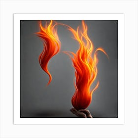 Flames Of Fire Art Print