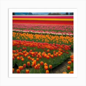 Tulip Field Art Print