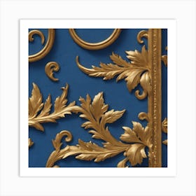 Blue Artistic Wallpaper Art Print