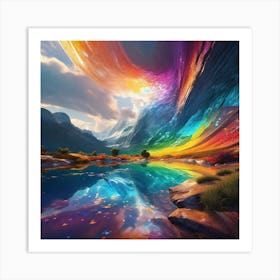 Rainbows In The Sky 3 Art Print