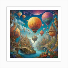 Hot Air Balloons Art Print 1 Art Print