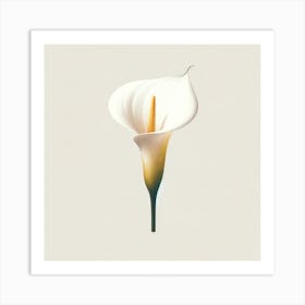 "Graceful Calla Lily: Nature's Elegance"  Behold the "Graceful Calla Lily," a digital artwork that captures the essence of minimalist elegance. This piece, with its smooth gradients and subtle light play, is perfect for enhancing tranquil, modern decor. Its depiction of serenity is ideal for those seeking a touch of nature's purity. Add this captivating floral print to your collection and invite calm sophistication into your space. Art Print