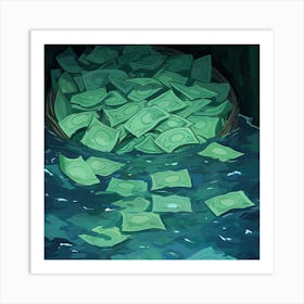 Money In The Water Art Print