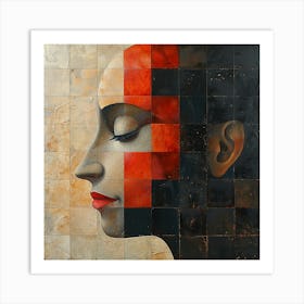 Face Of A Woman 1 - colorful cubism, cubism, cubist art,    abstract art, abstract painting  city wall art, colorful wall art, home decor, minimal art, modern wall art, wall art, wall decoration, wall print colourful wall art, decor wall art, digital art, digital art download, interior wall art, downloadable art, eclectic wall, fantasy wall art, home decoration, home decor wall, printable art, printable wall art, wall art prints, artistic expression, contemporary, modern art print, Art Print