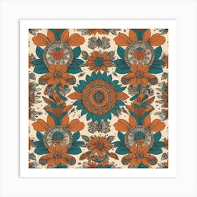 Floral Pattern 4 Art Print