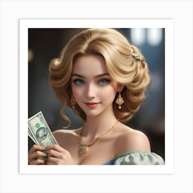 Princess Money Art Print