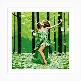 Green Forest Art Print