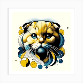 Scottish Fold Cat 06 Art Print