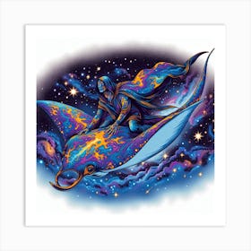 Manta Ray Art Print