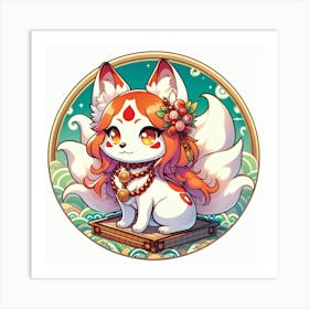 Kitsune Joy 5 Art Print