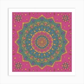 Mandala Pattern Vector Art Print