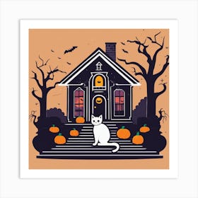 Halloween House 19 Art Print