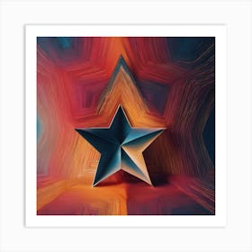 Star Abstract art Art Print