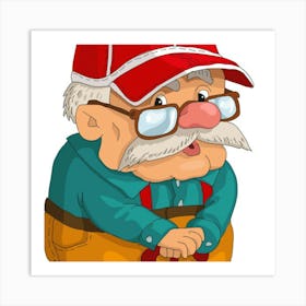 Old Man With A Hat Art Print