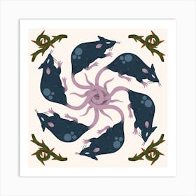 Rat King Art Print