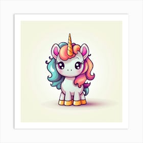 Cute Unicorn 760 Art Print