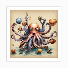 Octopus 74 Art Print