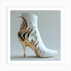 Flaming Shoes Art Print