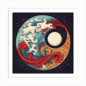 Yin Yang 25 Art Print