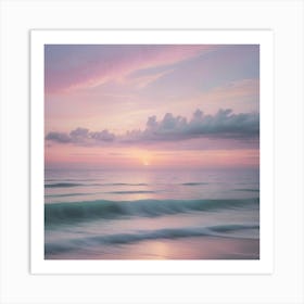 Sunset At The Beach 8 Art Print