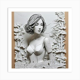 Paper Cut Art 1 Art Print